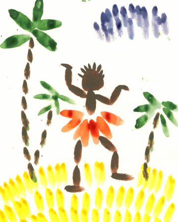 Метод примакивания в рисовании