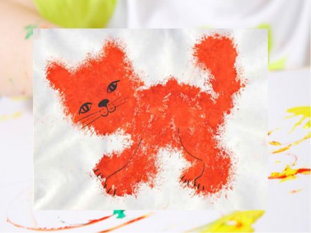 Нетрадиционное рисование методом тычка