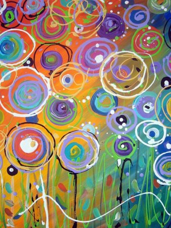 Абстрактная живопись круги