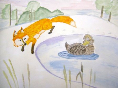 Рисование иллюстраций д.н. Мамина-Сибиряка «серая шейка»