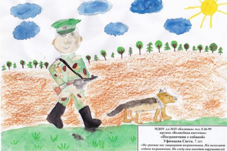 Рисование пограничников для детей подготовительной группы