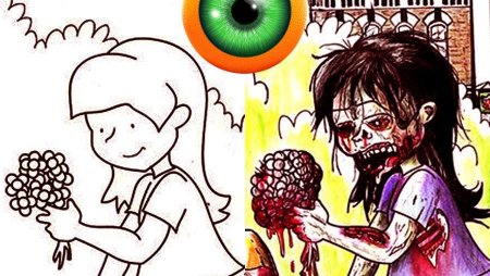Страшные рисунки которые нарисовали дети