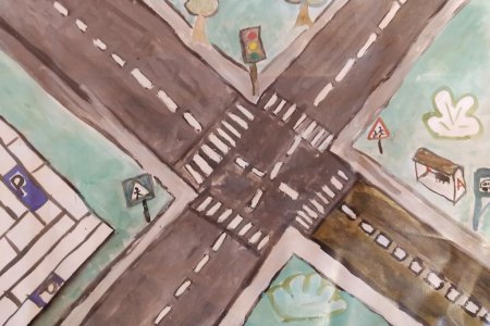 Перекресток рисунок