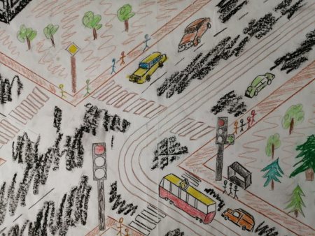 Нарисовать перекресток