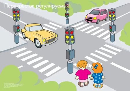 Перекресток дорог для детей