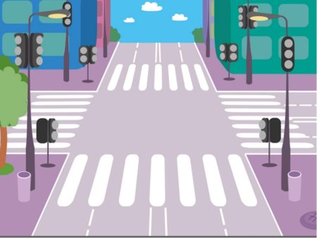 Перекресток рисунок