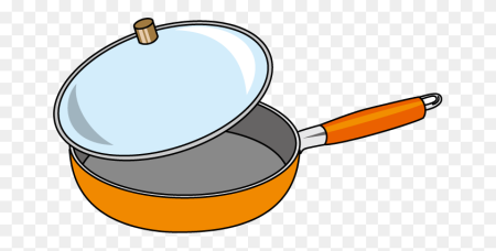 Сковорода сбоку вектор