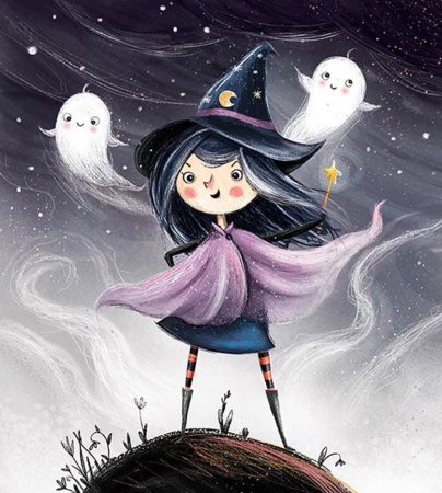 Картины ведьмочки детская