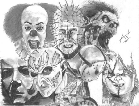 Рисунки дневника маньяка