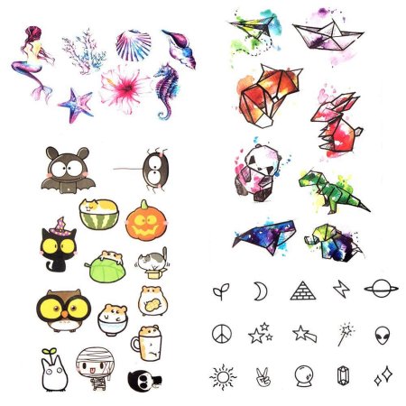 Глиттер тату для детей