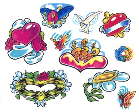 Тату эскизы цветные