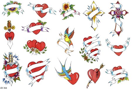 Цветные тату для детей