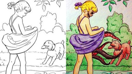 Испорченные детские раскраски