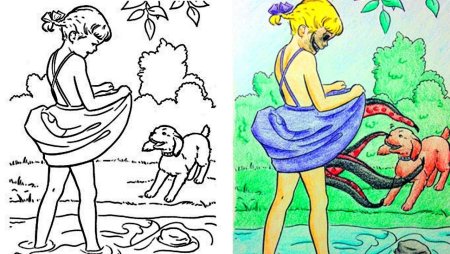 Ребенок и взрослый рисунок