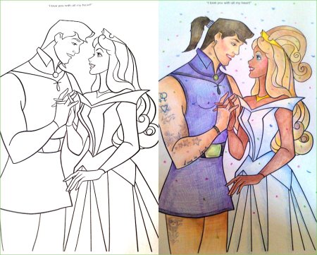 Раскраски в руках взрослых