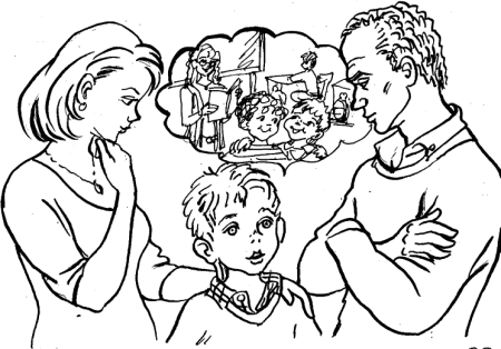 Раскраски о воспитании детей