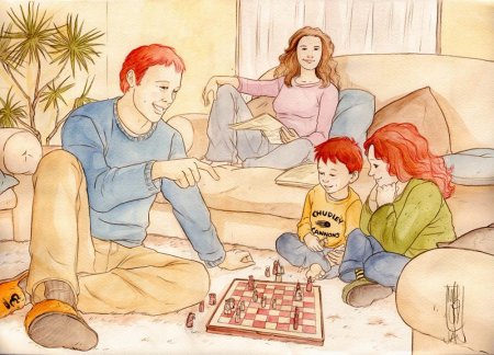 Рон и Гермиона дети