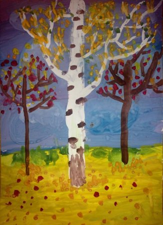 Картина листопад для детей