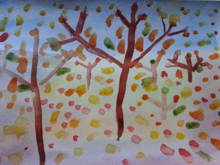 Аппликация осень подготовительная группа