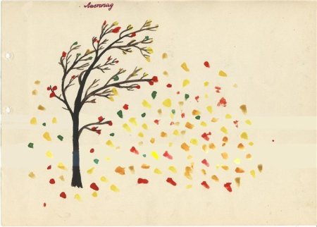 Осенний рисунок в детский сад