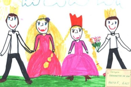 Бал детский рисунок