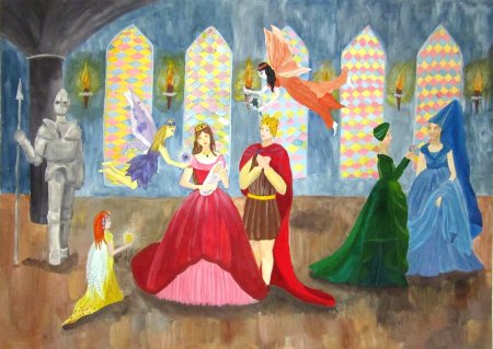 Бал в интерьере дворца ш.Перро Золушка