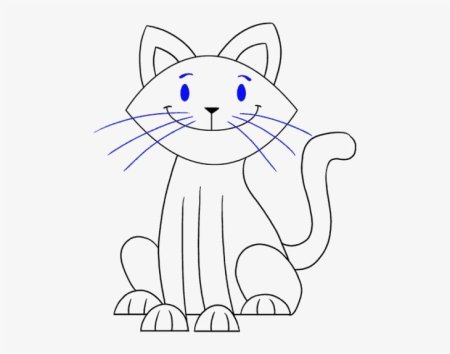 Кошка для рисования для детей