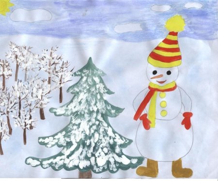 Лёгкие зимние рисунки