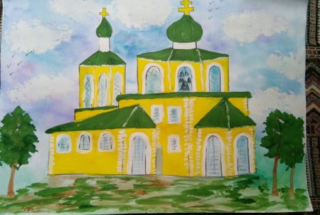 Храм Рождества Христова рисунок