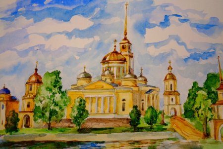 Рисунок Тверские храмы