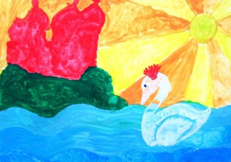 Рисование по сказке о царе Салтане в подготовительной группе