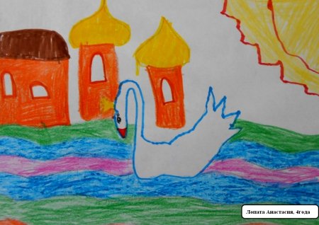 Рисование по сказке о царе Салтане в подготовительной группе