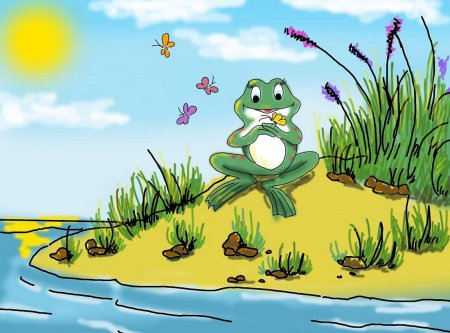 Детские рисунки болото