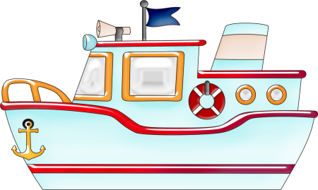 Кораблик для раскрашивания для детей