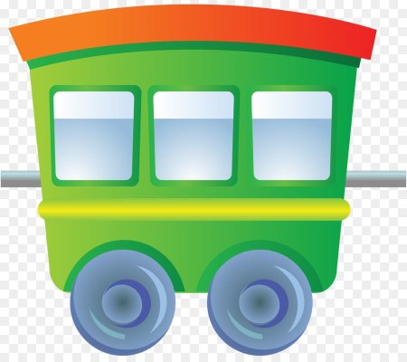 Разноцветные вагончики