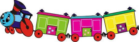 Паровоз с вагонами