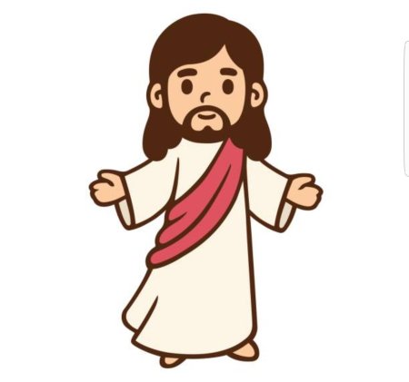 Иисус в мультяшном стиле