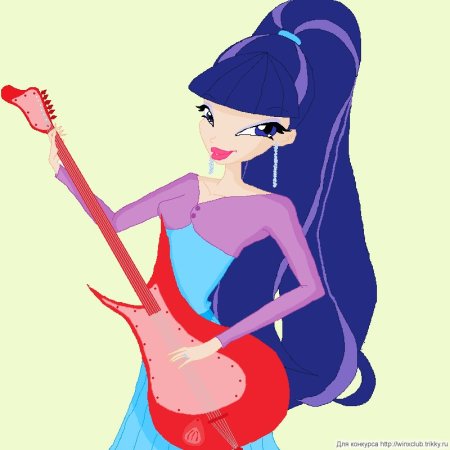 Музыкальная Фея раскраска