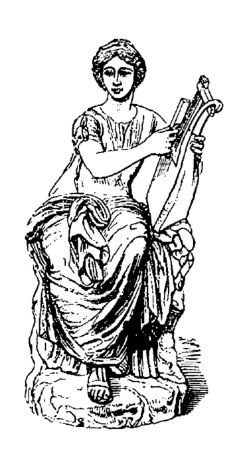 Ангел арфа рисунок для детей