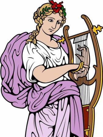 Муза Терпсихора древней Греции для детей
