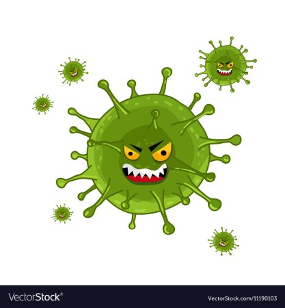 Бактерия ковид 19 рисунок вирус
