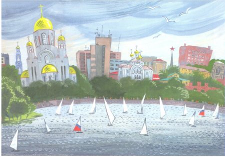 Достопримечательности Екатеринбурга рисунок
