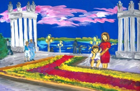 Нарисовать памятник Мамаев Курган