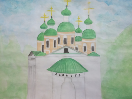 Смоленский Успенский собор детский рисунок