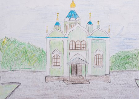 Рисунок на тему храм