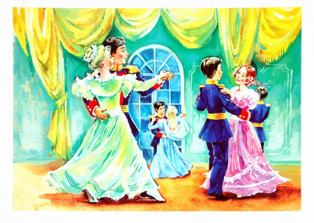 Контур танцующей пары