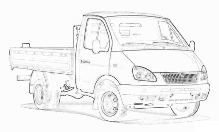 Раскраска ГАЗ 3302