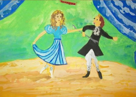 Рисунки для срисовки танцы