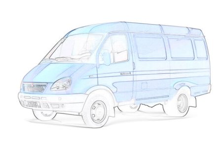 Раскраска машинки Газель Некст