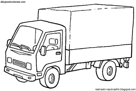 Раскраски машины Газель